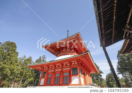 秋の高野山 壇上伽藍・根本大塔 秋の高野山 壇上伽藍・根本大塔 108795100