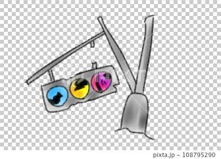 壊れた信号機 壊れた信号機 108795290