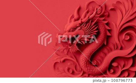 赤い龍のフレーム 赤い龍のフレーム 108796773