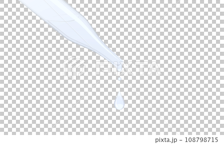 スポイトと一滴のしずくのイラスト スポイトと一滴のしずくのイラスト 108798715