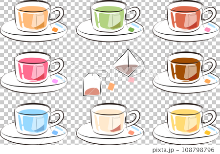 Tea bags Japanese tea Black tea Chinese tea Herbal tea 108798796