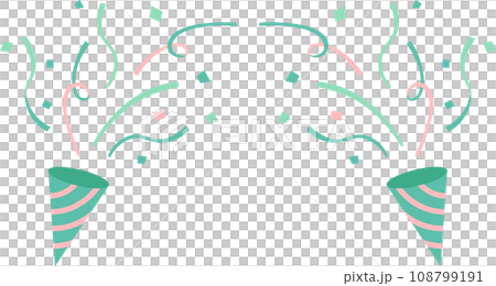 パーティークラッカーのイラスト 108799191
