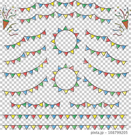 Cracker and garland set 108799205