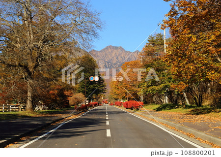 ポールラッシュ通りからの絶景 【山梨県北杜市高根町清里】 ポールラッシュ通りからの絶景 【山梨県北杜市高根町清里】 108800201