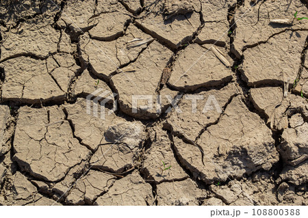 Wall texture soil dry crack pattern of drought lack of water of nature brown old broken background Wall texture soil dry crack pattern of drought lack of water of nature brown old broken background 108800388