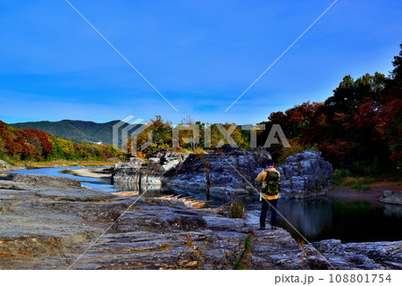 埼玉県 秋の長瀞渓谷の風景 埼玉県 秋の長瀞渓谷の風景 108801754