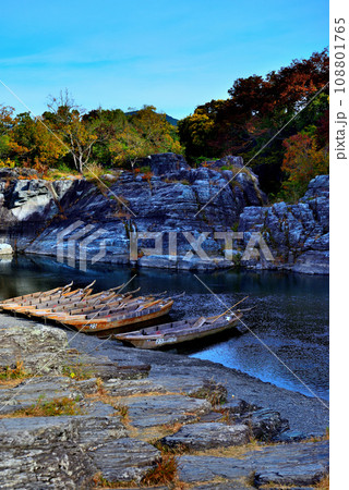 埼玉県　秋の長瀞渓谷の風景 108801765