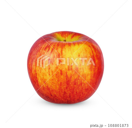 Red apple isolated on white background. 108801873