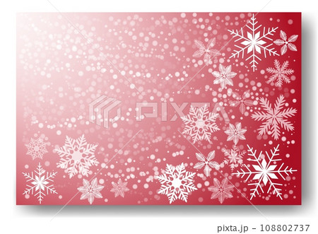 Beautiful falling snowflakes, wallpaper, background with copy space. Winter dust ice particles. Snowfall, red background. Winter snowflakes. January, december, february theme. Snow hurricane scenery Beautiful falling snowflakes, wallpaper, background with copy space. Winter dust ice particles. Snowfall, red background. Winter snowflakes. January, december, february theme. Snow hurricane scenery 108802737