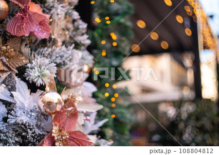Christmas tree decoration close up Christmas tree decoration close up 108804812