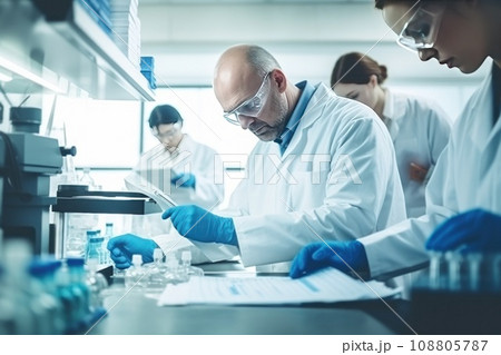 Modern laboratory for the study viruses. 108805787