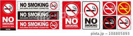 No smoking cigarette sign vector 108805893