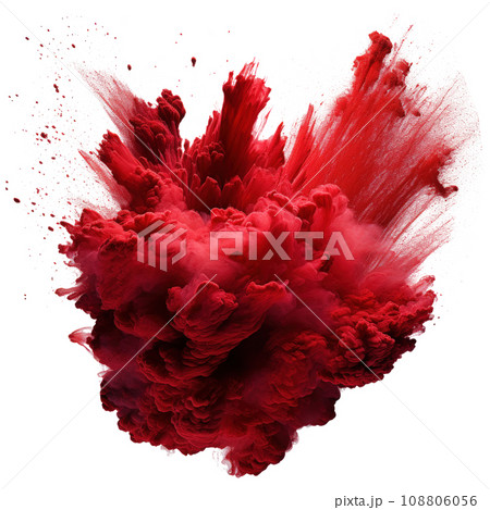 Red Holi, Holli, Holly. bright splash isolated Red Holi, Holli, Holly. bright splash isolated 108806056