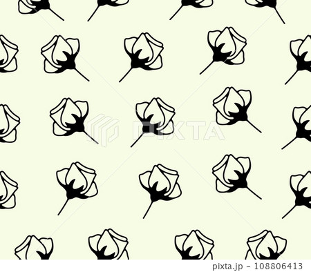 Flowers, floristics, floweret and floral, seamless vector background and pattern. Flower shop, florist shop, blooming, flowering and floristry, vector design and illustration 108806413