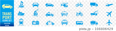 Set of  transport icons Vector 108806429