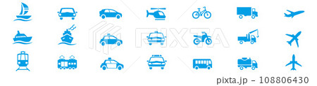 Set of transport icons Vector Set of transport icons Vector 108806430
