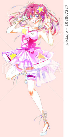 歌って踊るアイドル　赤髪　赤 108807227