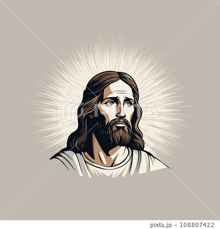 Portrait of Jesus Christ, deep sense of divinity and wisdom. Portrait of Jesus Christ, deep sense of divinity and wisdom. 108807422