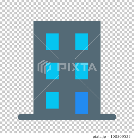Color style icons representing buildings, buildings Color style icons representing buildings, buildings 108809525