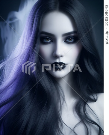 美しい女性の幽霊の肖像画 108809648