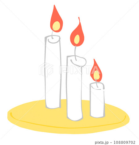 ろうそくのイラスト ろうそくのイラスト 108809702