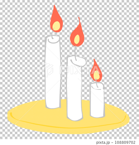 ろうそくのイラスト ろうそくのイラスト 108809702