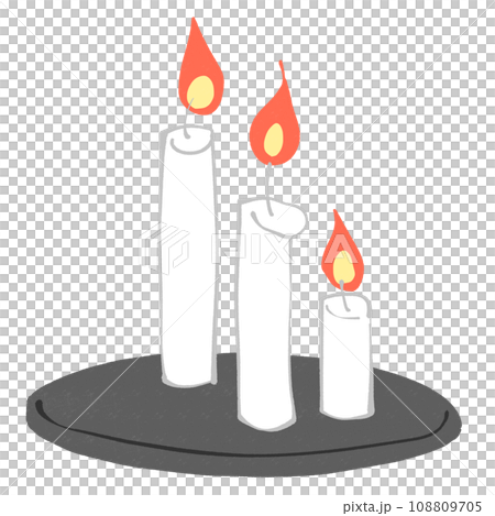 Illustration of a candle Illustration of a candle 108809705