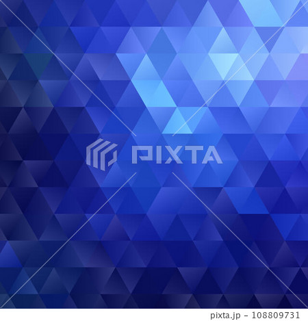 Abstract Blue Triangular Geometric Modern Background 108809731