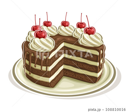 Vector illustration of Chocolate Cake 108810016