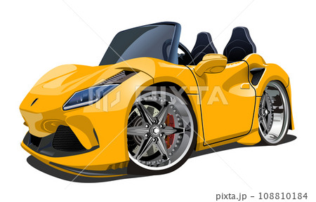 Vector Cartoon muscle sport car Vector Cartoon muscle sport car 108810184