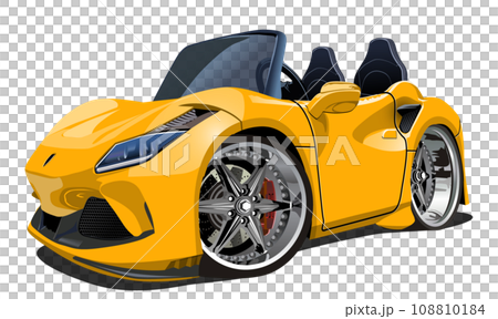 Vector Cartoon muscle sport car Vector Cartoon muscle sport car 108810184