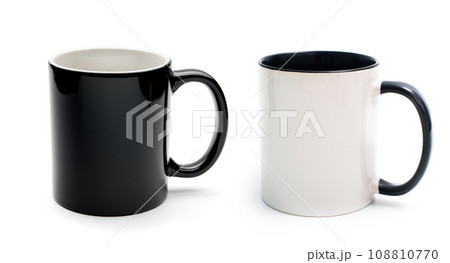 black and white cup 108810770