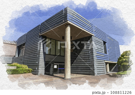 水彩画風 東京永田町 国立国会図書館新館 東京都千代田区 水彩画風 東京永田町 国立国会図書館新館 東京都千代田区 108811226