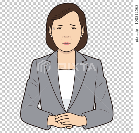 困る女性面接官 困る女性面接官 108811562