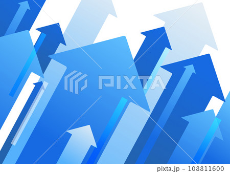 青い矢印の背景素材 108811600