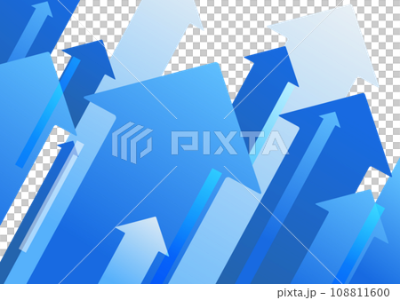 青い矢印の背景素材 108811600