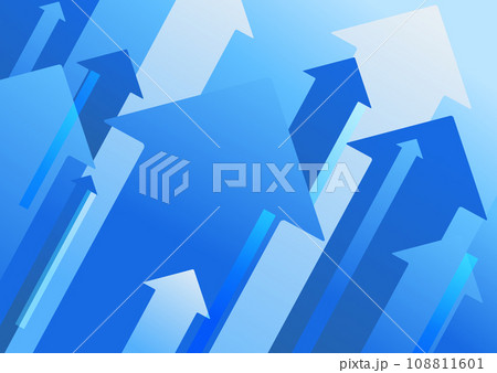 青い矢印の背景素材 108811601