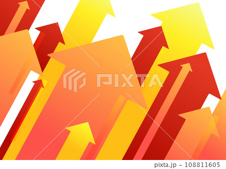 赤い矢印の背景素材 108811605