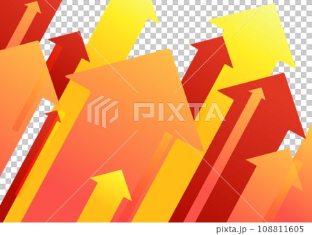 赤い矢印の背景素材 108811605