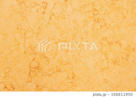 Yellow marble pattern. Close-up photo texture. Natural stone 108811950