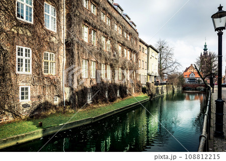 canal and old historic buildings Gdansk canal and old historic buildings Gdansk 108812215