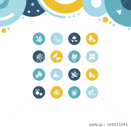 Set of Simple Icons of Spices 108813243