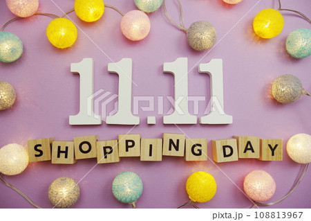 11.11 Shopping Day Sale Promotion with space copy on purple background 11.11 Shopping Day Sale Promotion with space copy on purple background 108813967