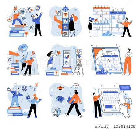 Self development. Vector illustration. Success in self development comes from consistent activity and effort Feeling motivated is important for achieving self development goals The desire to achieve Self development. Vector illustration. Success in self development comes from consistent activity and effort Feeling motivated is important for achieving self development goals The desire to achieve 108814109