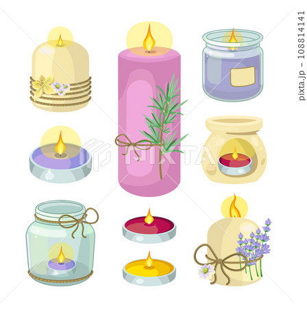 Collection of Illustration of Aromatic Candles 108814141