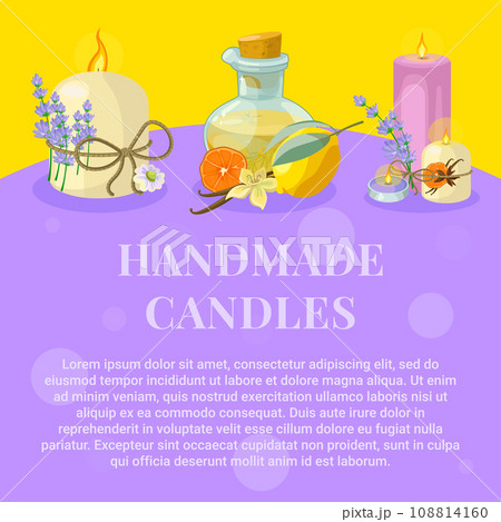 Banner for productions of handmade aroma candles 108814160