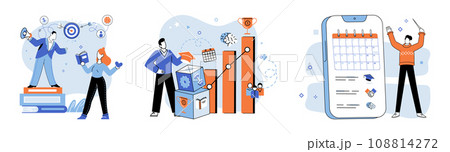Business mentor. Vector illustration. A business mentor offers valuable support and guidance for professional success Effective communication fosters trust and cooperation in business setting 108814272