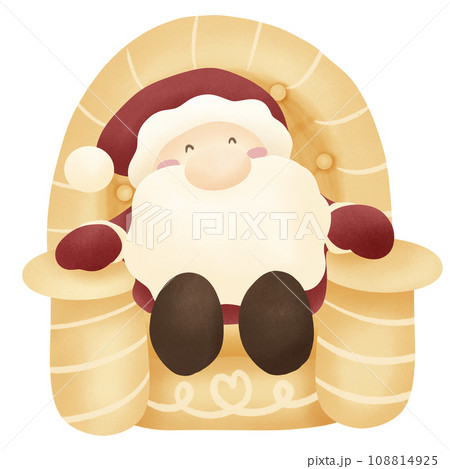 Santa Claus and sofa Santa Claus and sofa 108814925