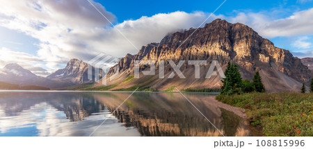 Canadian Nature Landscape. Alpine Lake and Rocky Mountains. Canadian Nature Landscape. Alpine Lake and Rocky Mountains. 108815996