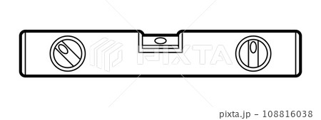 Illustration of building level. Repair working tool. Equipment for construction industry and business. Illustration of building level. Repair working tool. Equipment for construction industry and business. 108816038